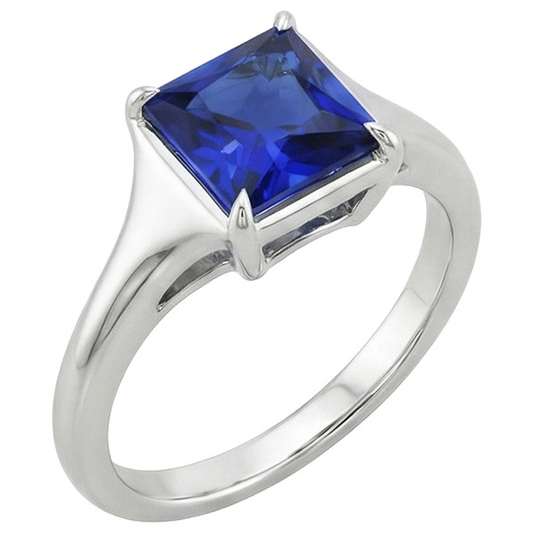 echter princess diamant 5Karat ring Seitenansicht