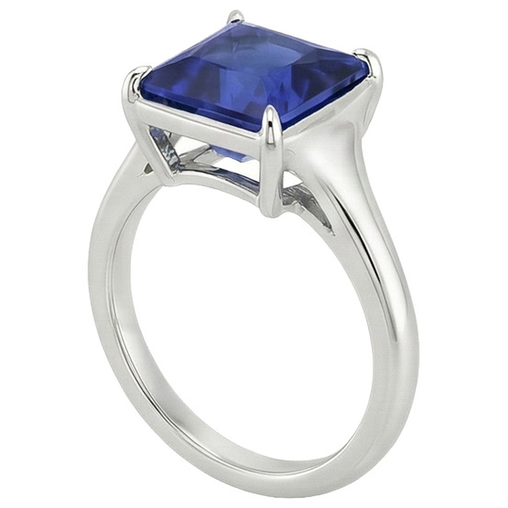 echter princess diamant 5Karat ring Draufsicht