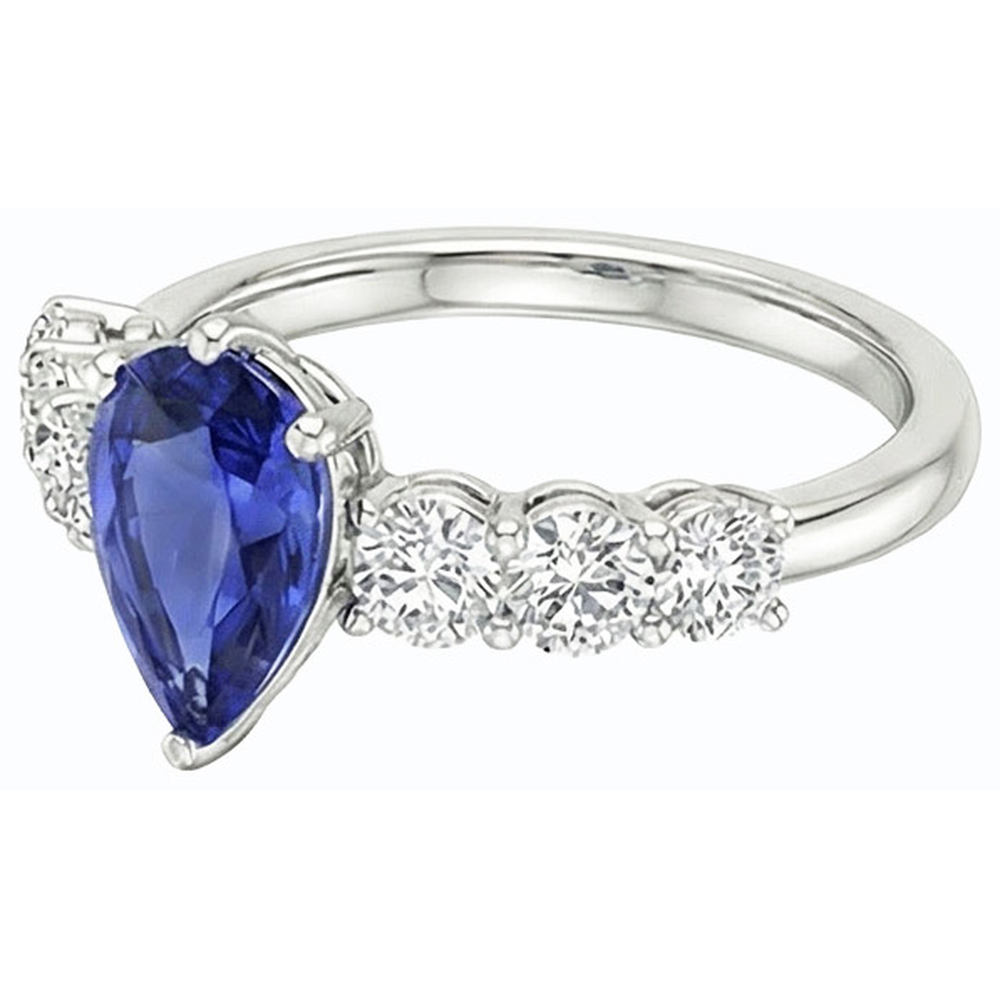 echter round diamant 4Karat ring Detailansicht