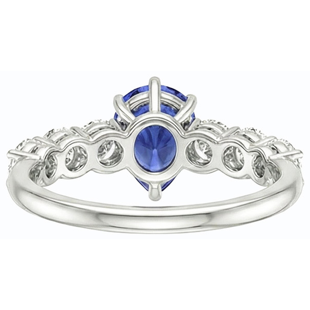echter round diamant 4Karat ring Draufsicht