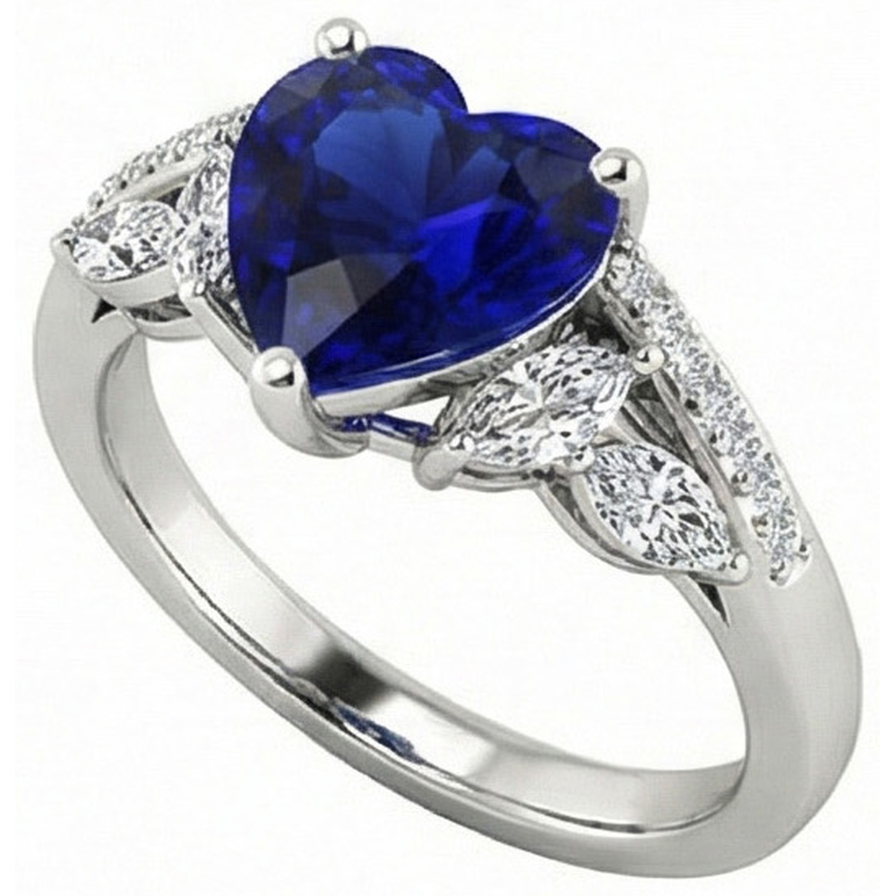 echter marquise diamant 4Karat ring Detailansicht