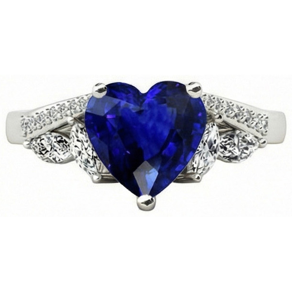 echter marquise diamant 4Karat ring Seitenansicht