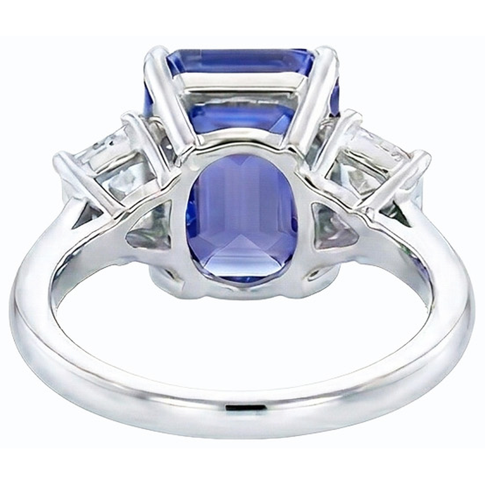 echter baguette diamant 4Karat ring Detailansicht