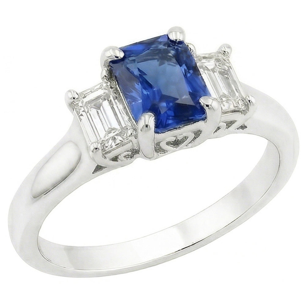 echter round diamant 1.25Karat ring Vorderansicht