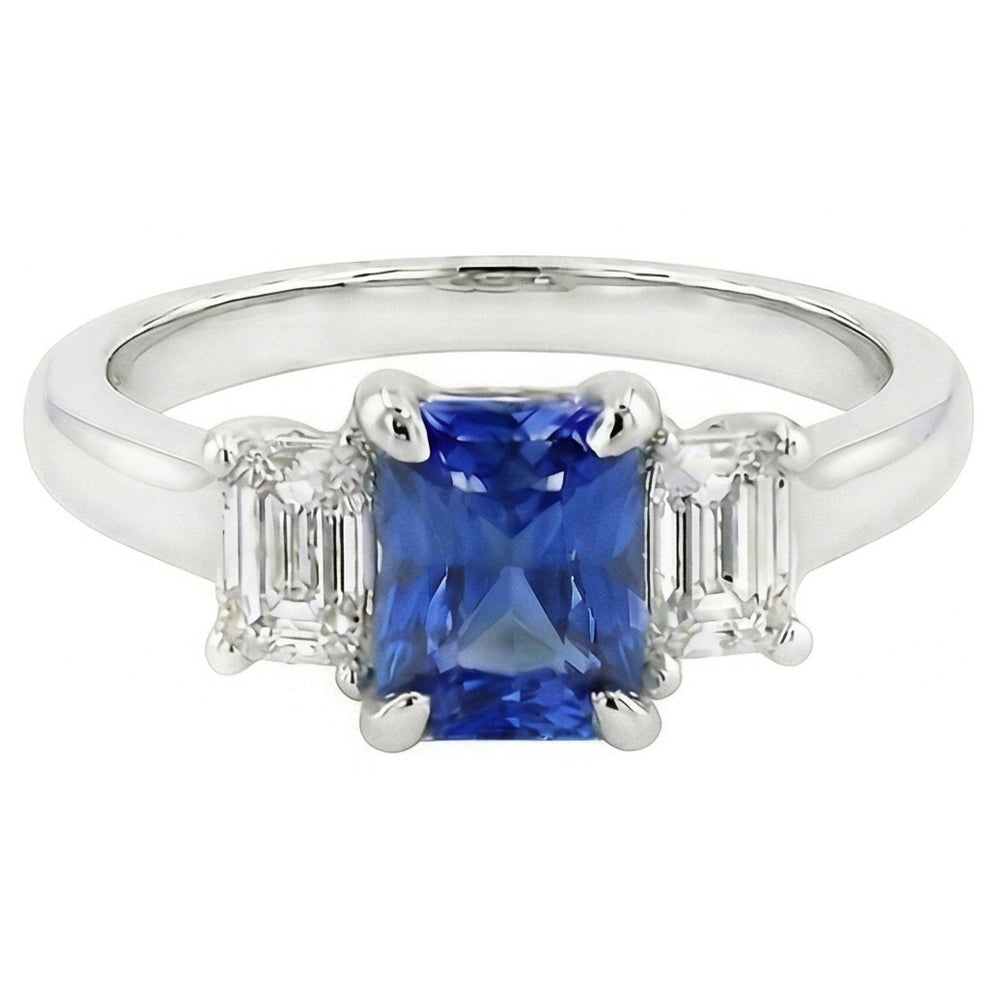 echter round diamant 1.25Karat ring Seitenansicht