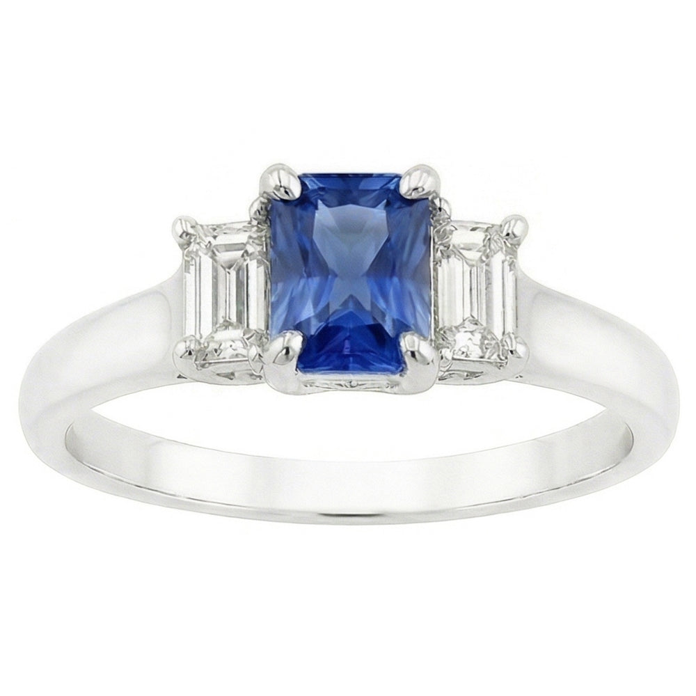 echter round diamant 1.25Karat ring Draufsicht