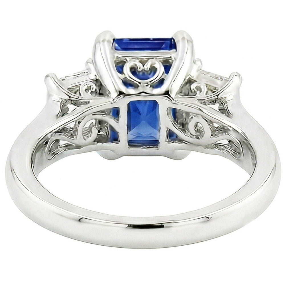 echter round diamant 1.25Karat ring Profilansicht