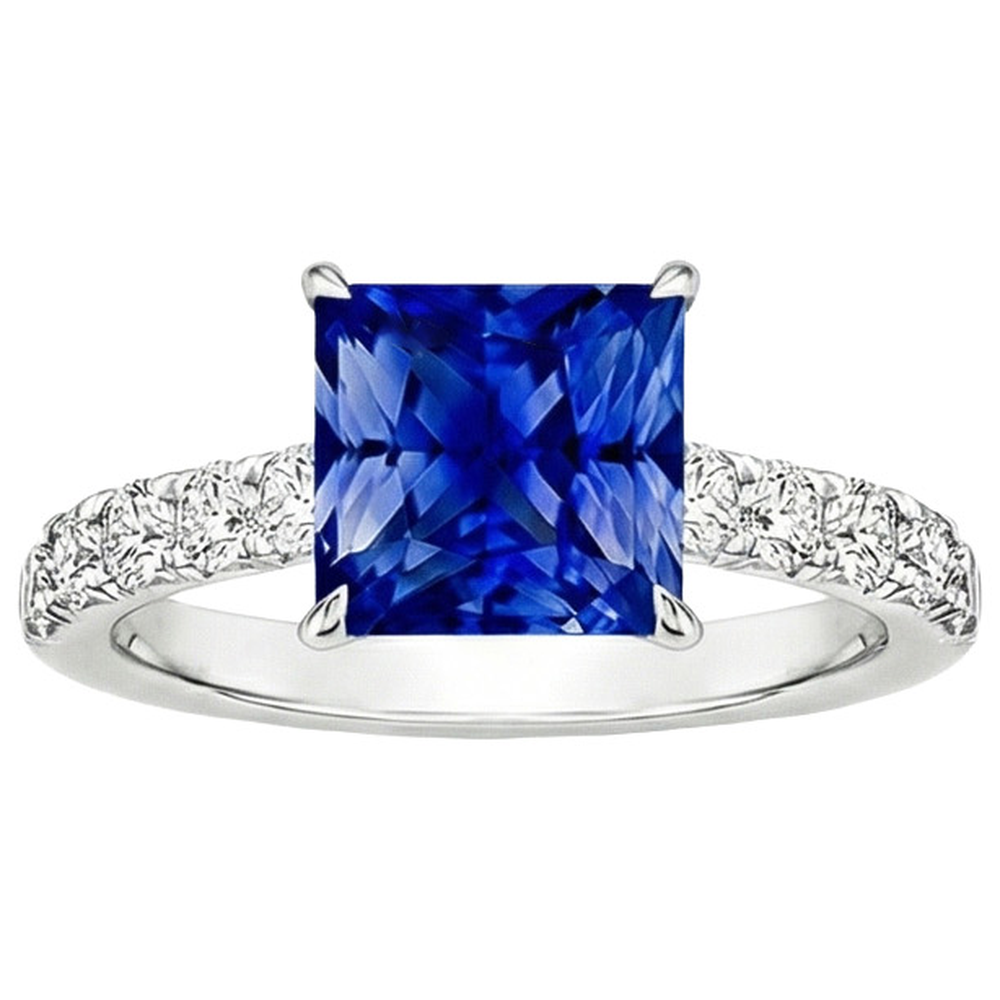echter round diamant 4.50Karat ring Detailansicht