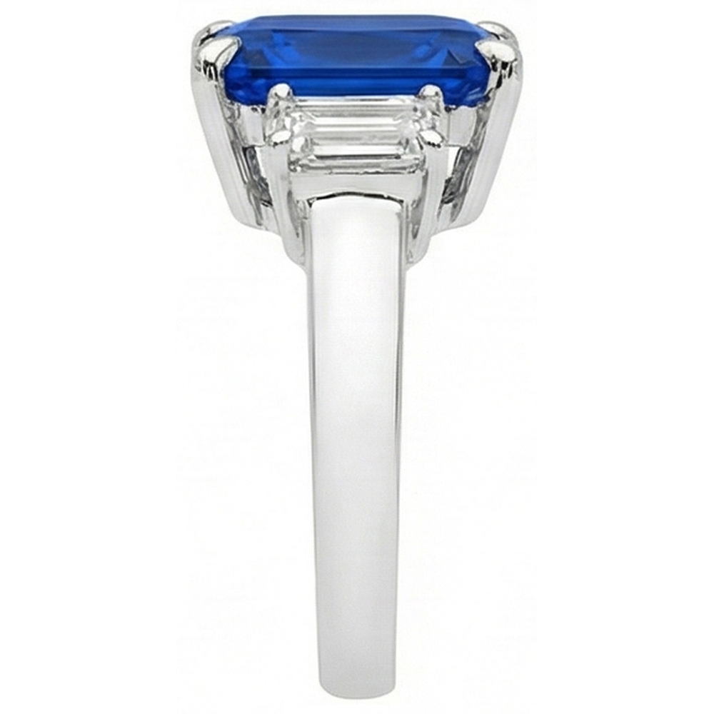 echter round diamant 5Karat ring Draufsicht