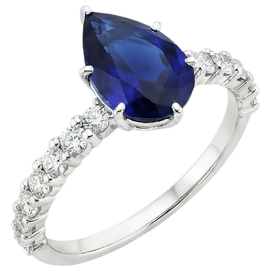 echter round diamant 7.25Karat ring Seitenansicht