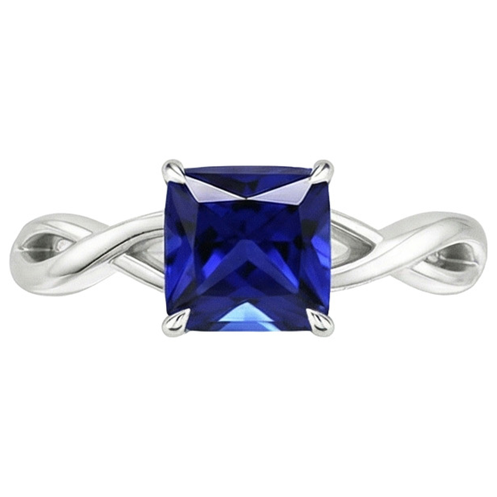echter cushion diamant 2.25Karat ring Detailansicht