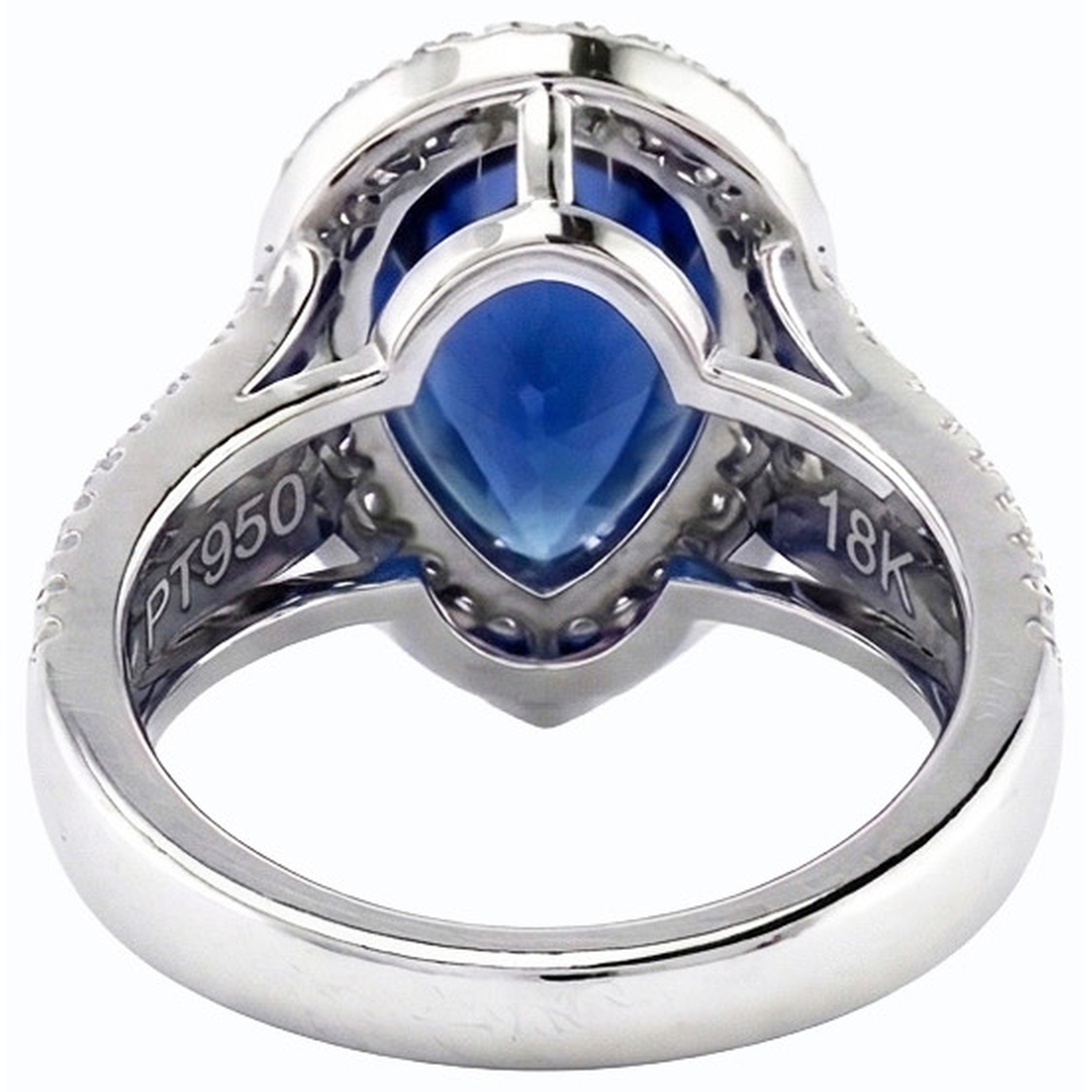 echter round diamant 6Karat ring Seitenansicht