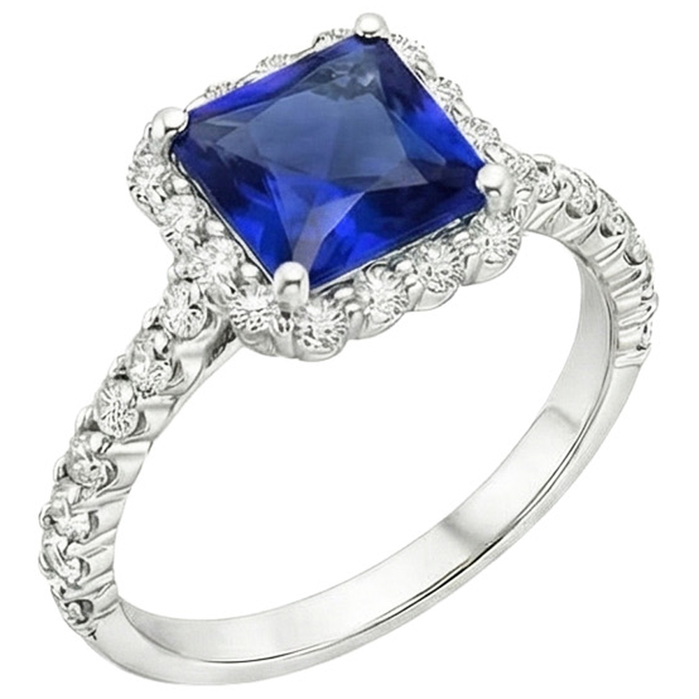 echter round diamant 6.50Karat ring Seitenansicht