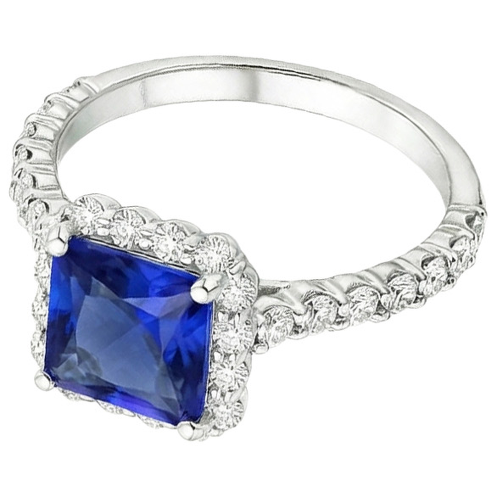 echter round diamant 6.50Karat ring Detailansicht