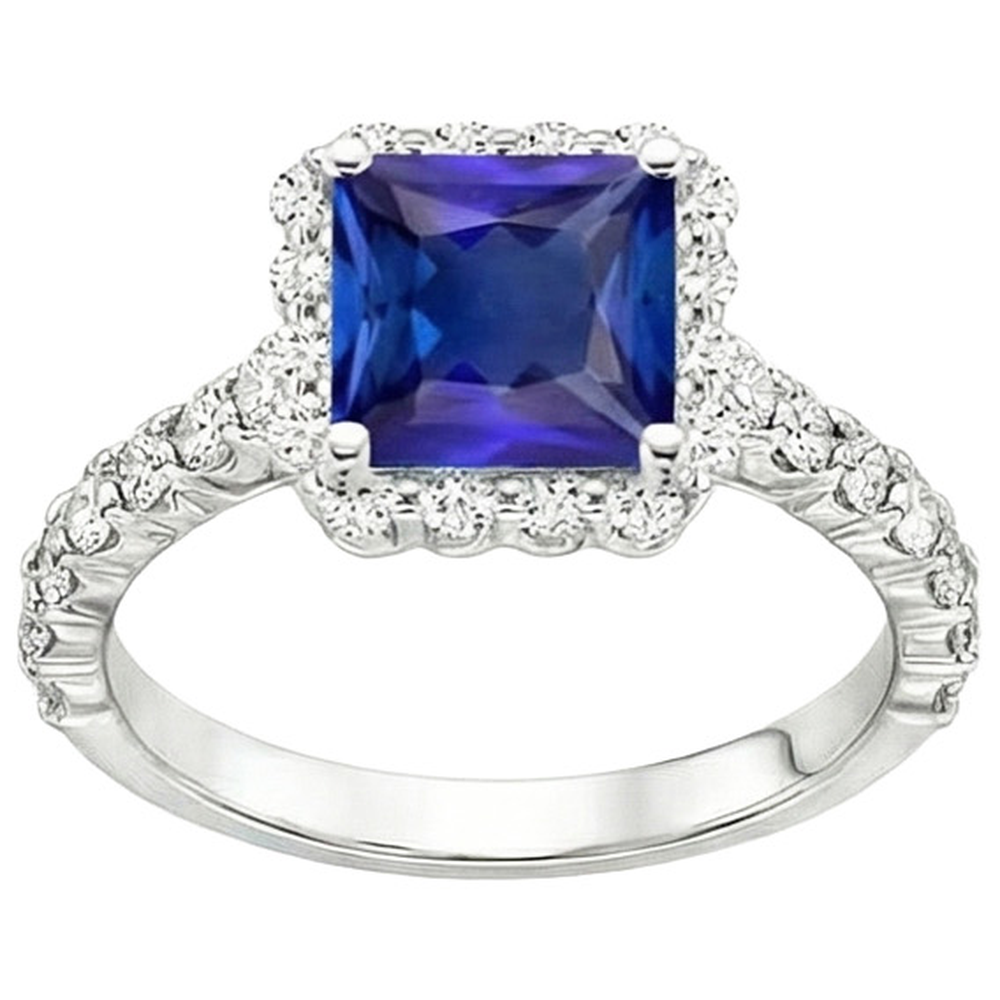 echter round diamant 6.50Karat ring Draufsicht