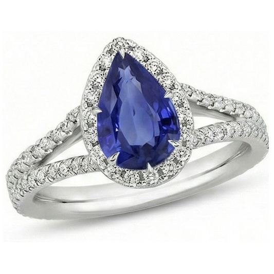 echter round diamant 5.50Karat ring Seitenansicht