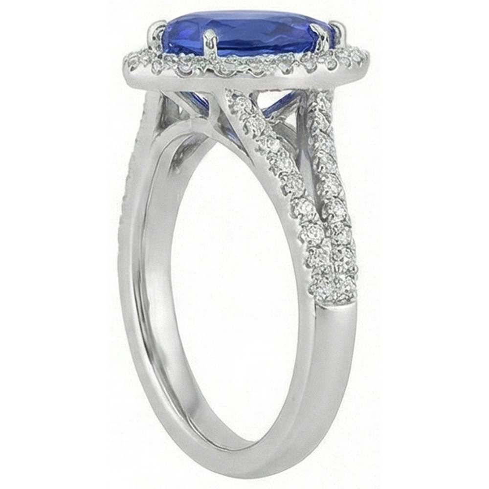 echter round diamant 5.50Karat ring auf Weiß