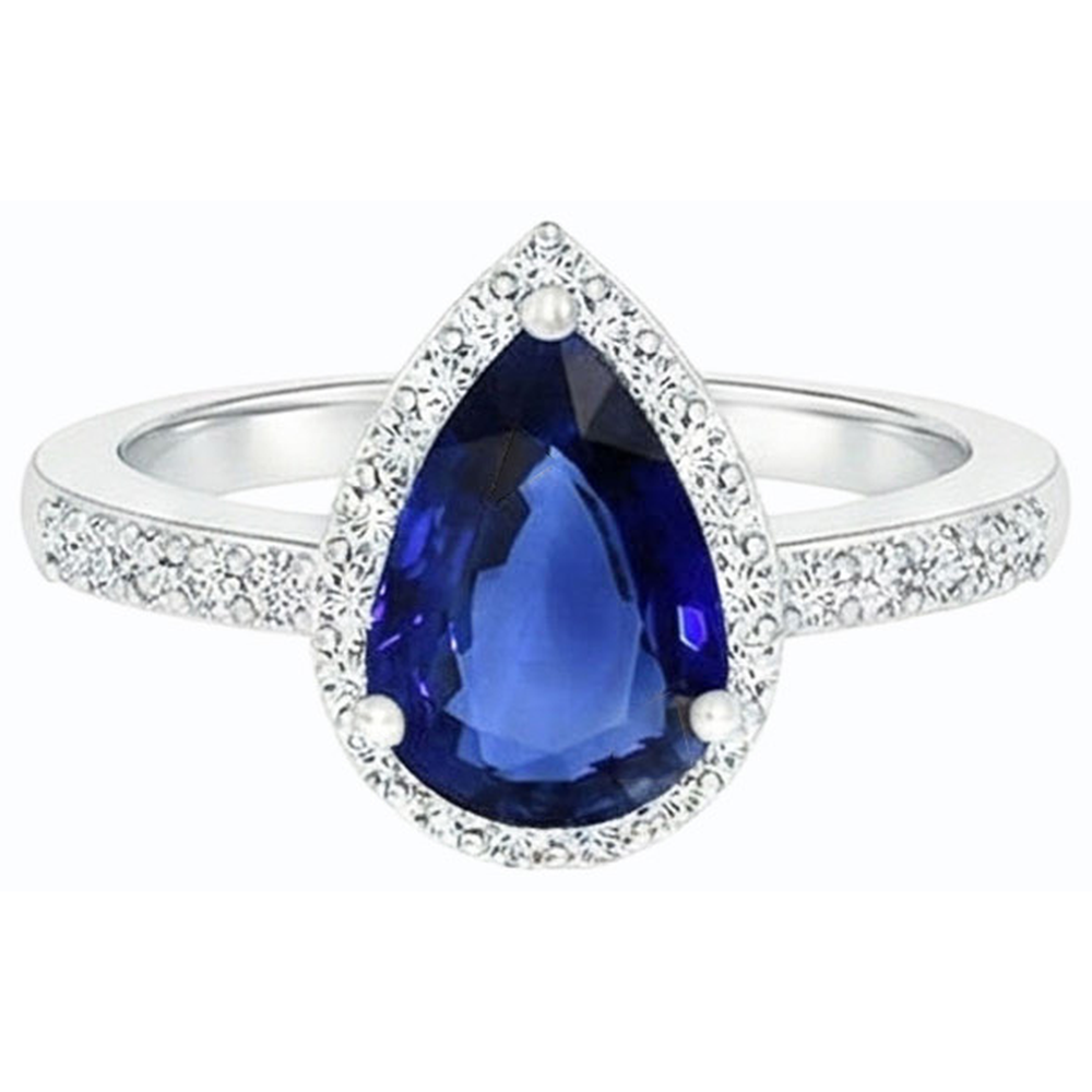 echter round diamant 4Karat ring auf Weiß