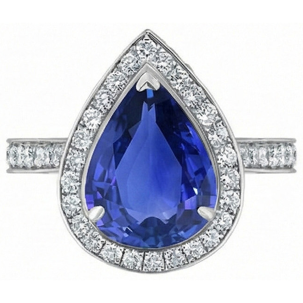 echter round diamant 4.50Karat ring Profilansicht