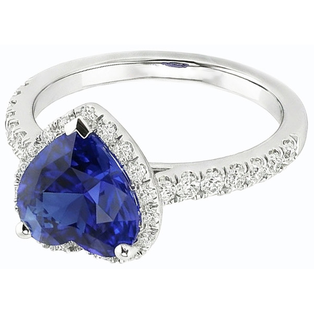 echter heart diamant 3.50Karat ring Detailansicht