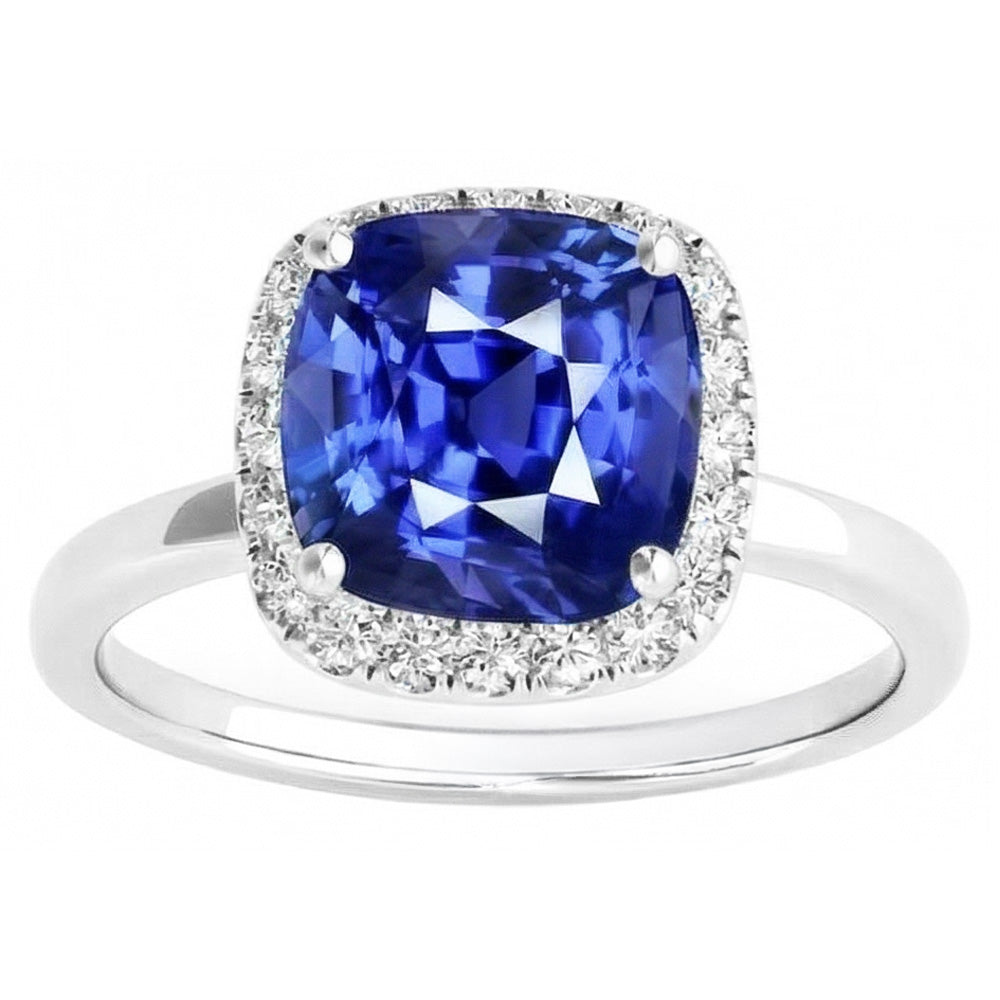 echter round diamant 4Karat ring Detailansicht