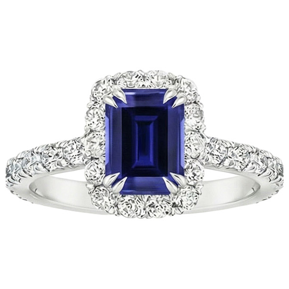 echter round diamant 5Karat ring Profilansicht