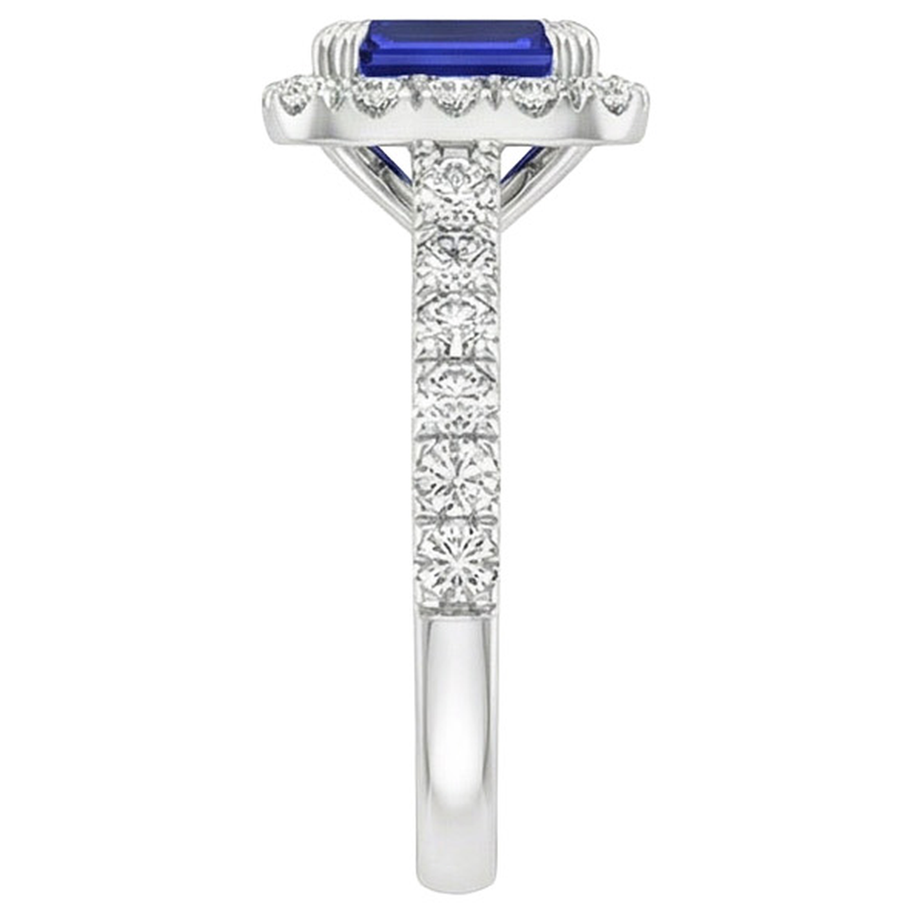 echter round diamant 5Karat ring auf Weiß
