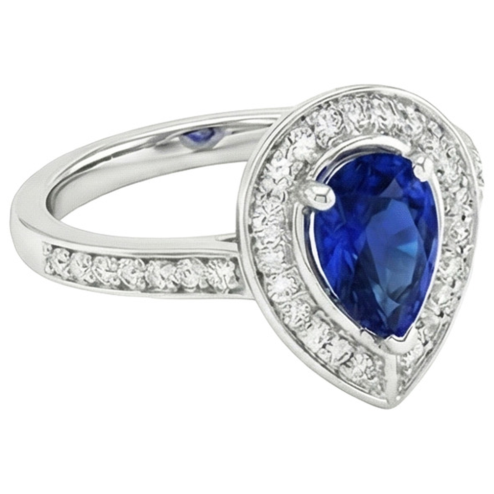 echter round diamant 3Karat ring Draufsicht