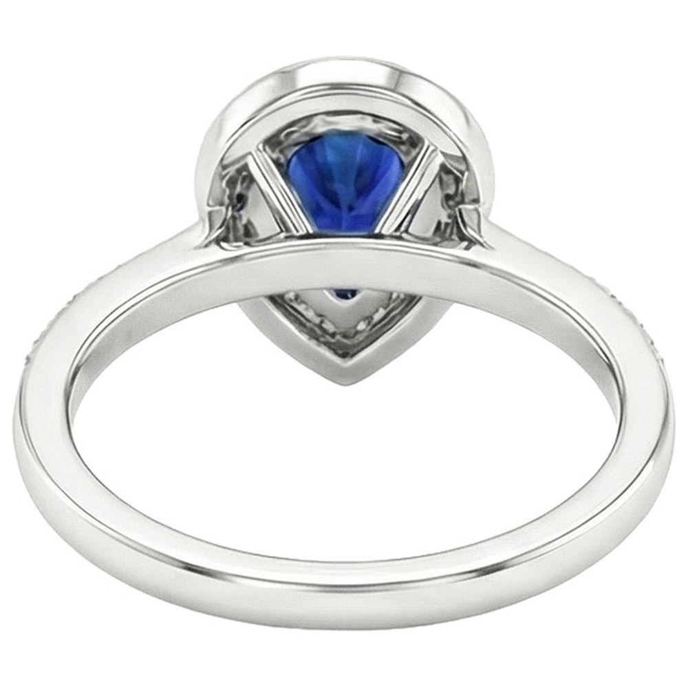 echter round diamant 3Karat ring Profilansicht