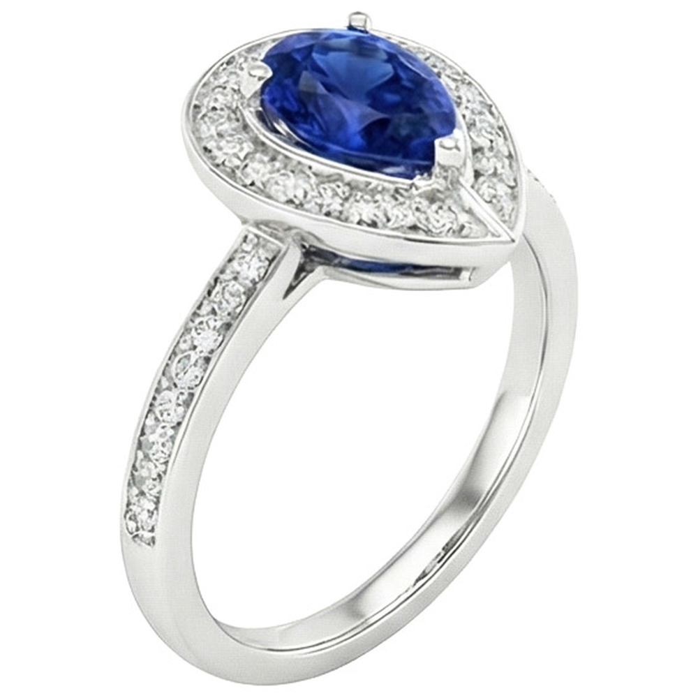 echter round diamant 3Karat ring auf Weiß