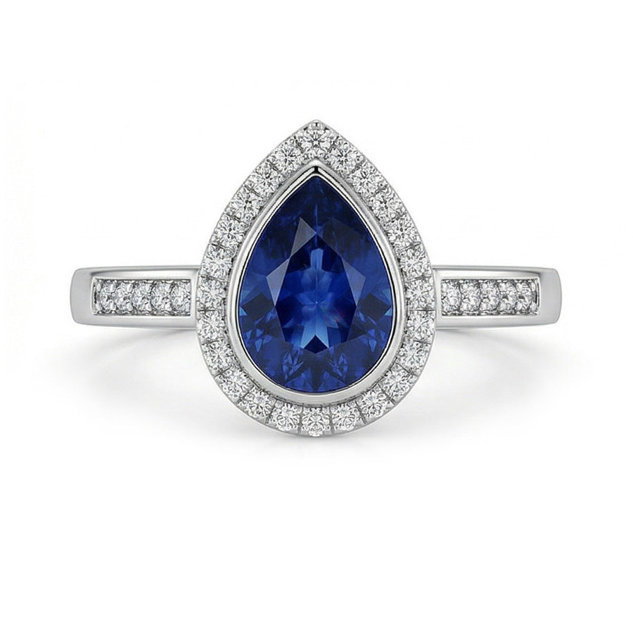echter round diamant 3Karat ring Detailansicht