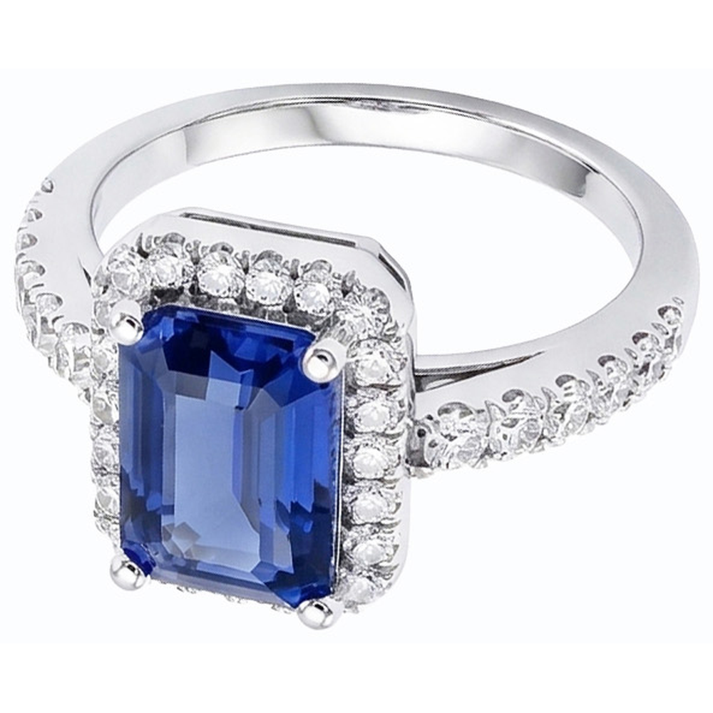 echter round diamant 4Karat ring Draufsicht