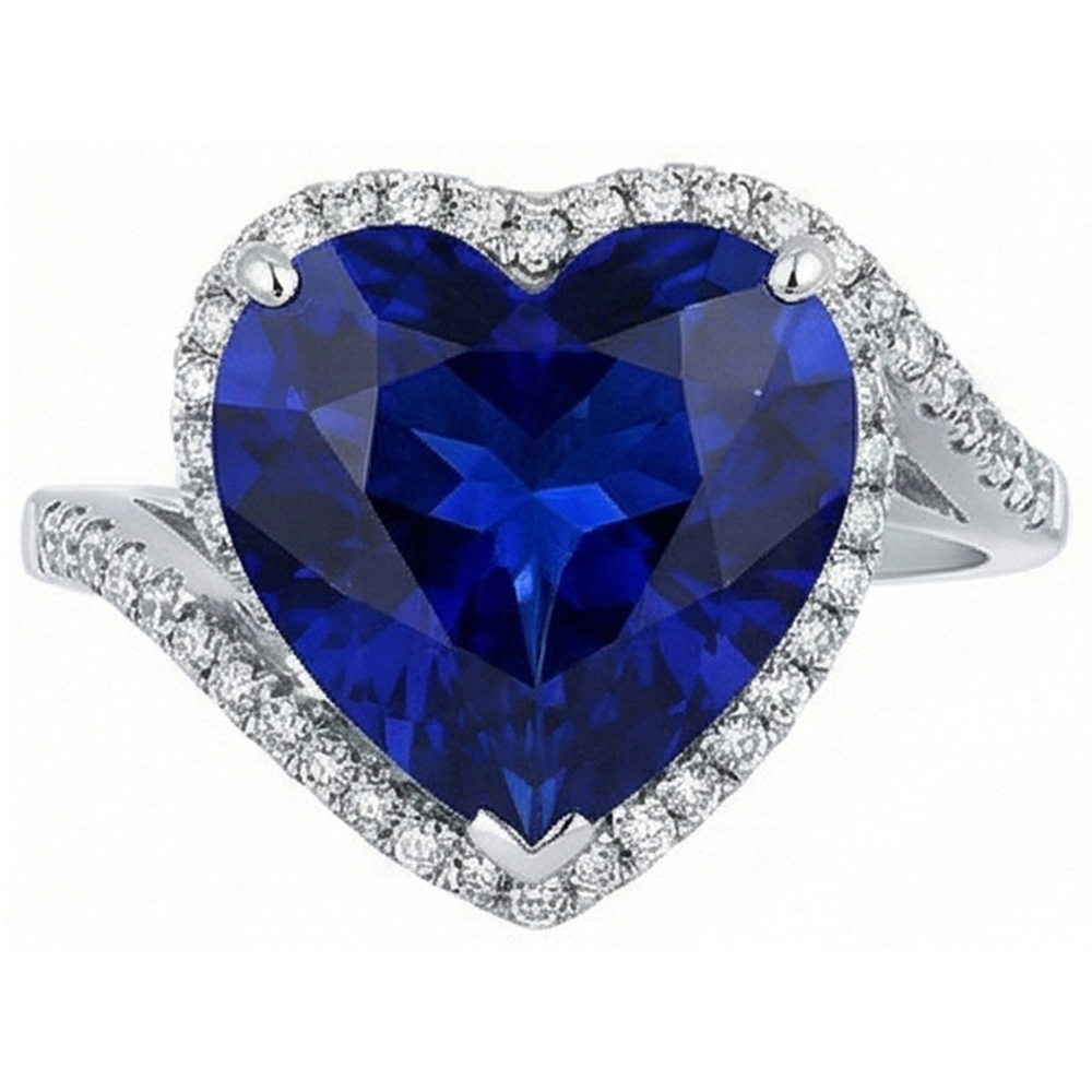echter round diamant 6Karat ring Vorderansicht