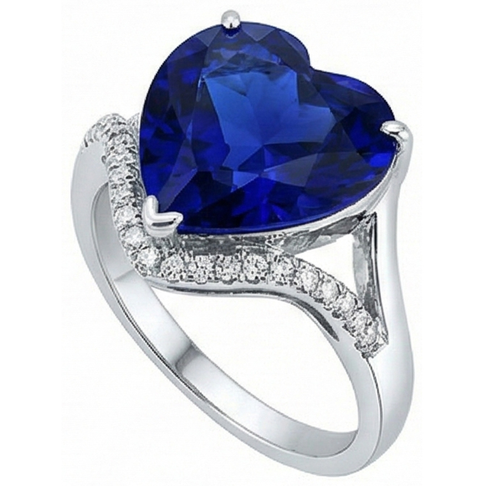 echter round diamant 6Karat ring Profilansicht