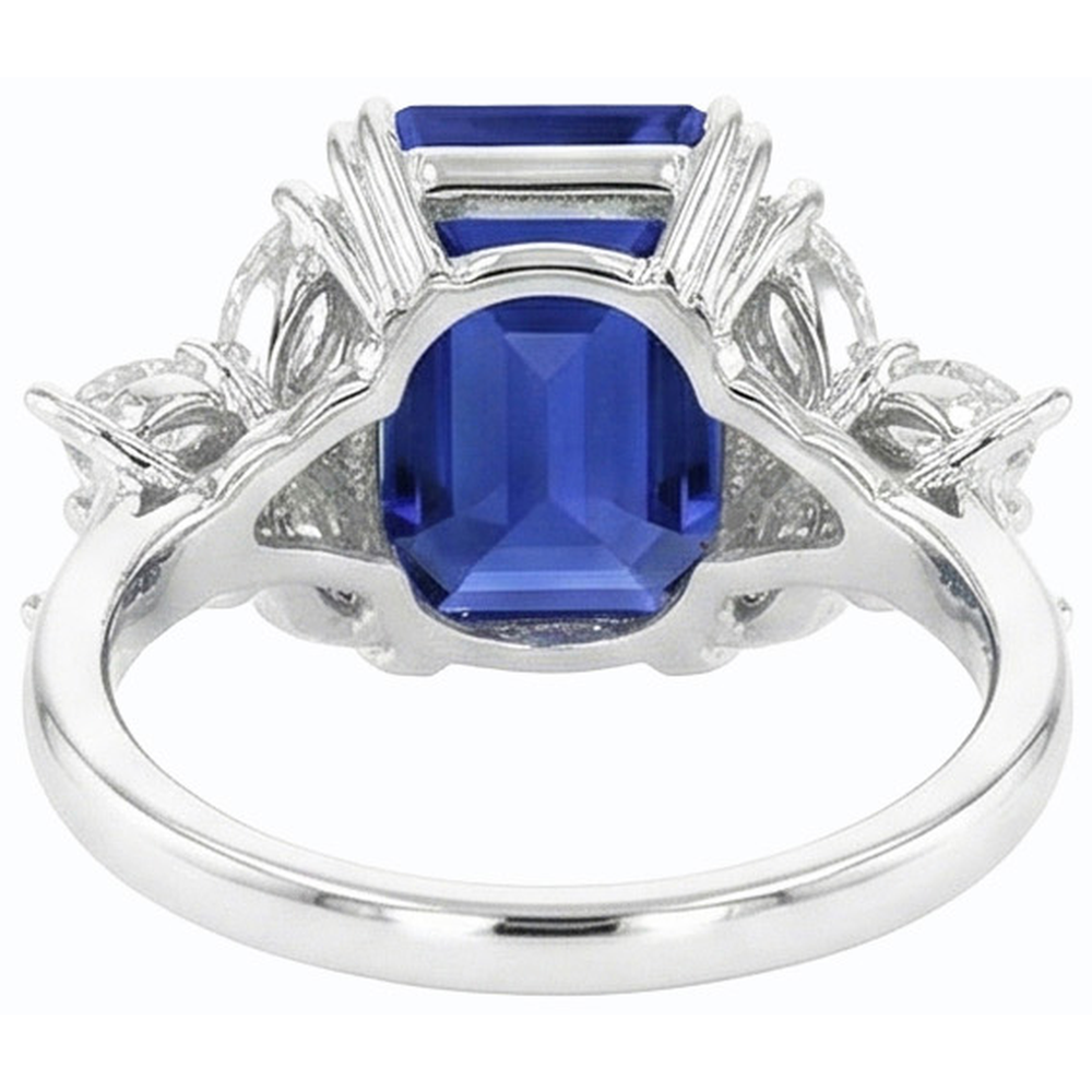 echter round diamant 4Karat ring Detailansicht