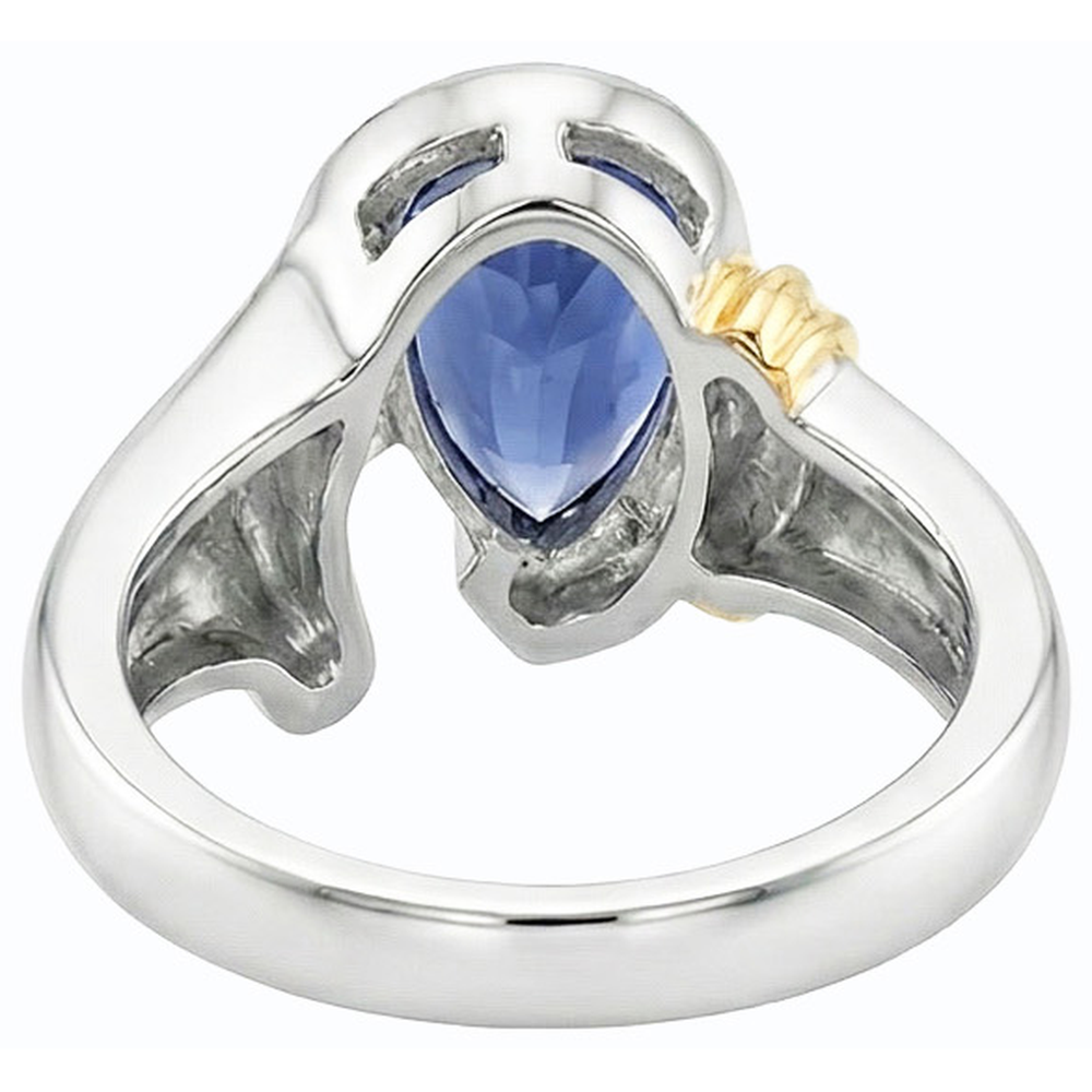 echter round diamant 2Karat ring Vorderansicht