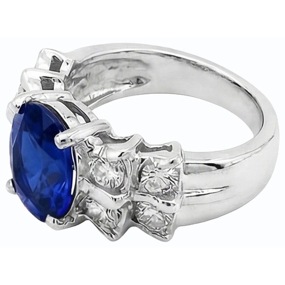 echter oval diamant 2.50Karat ring Detailansicht