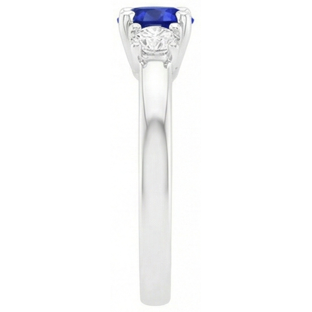echter round diamant 1.50Karat ring Profilansicht