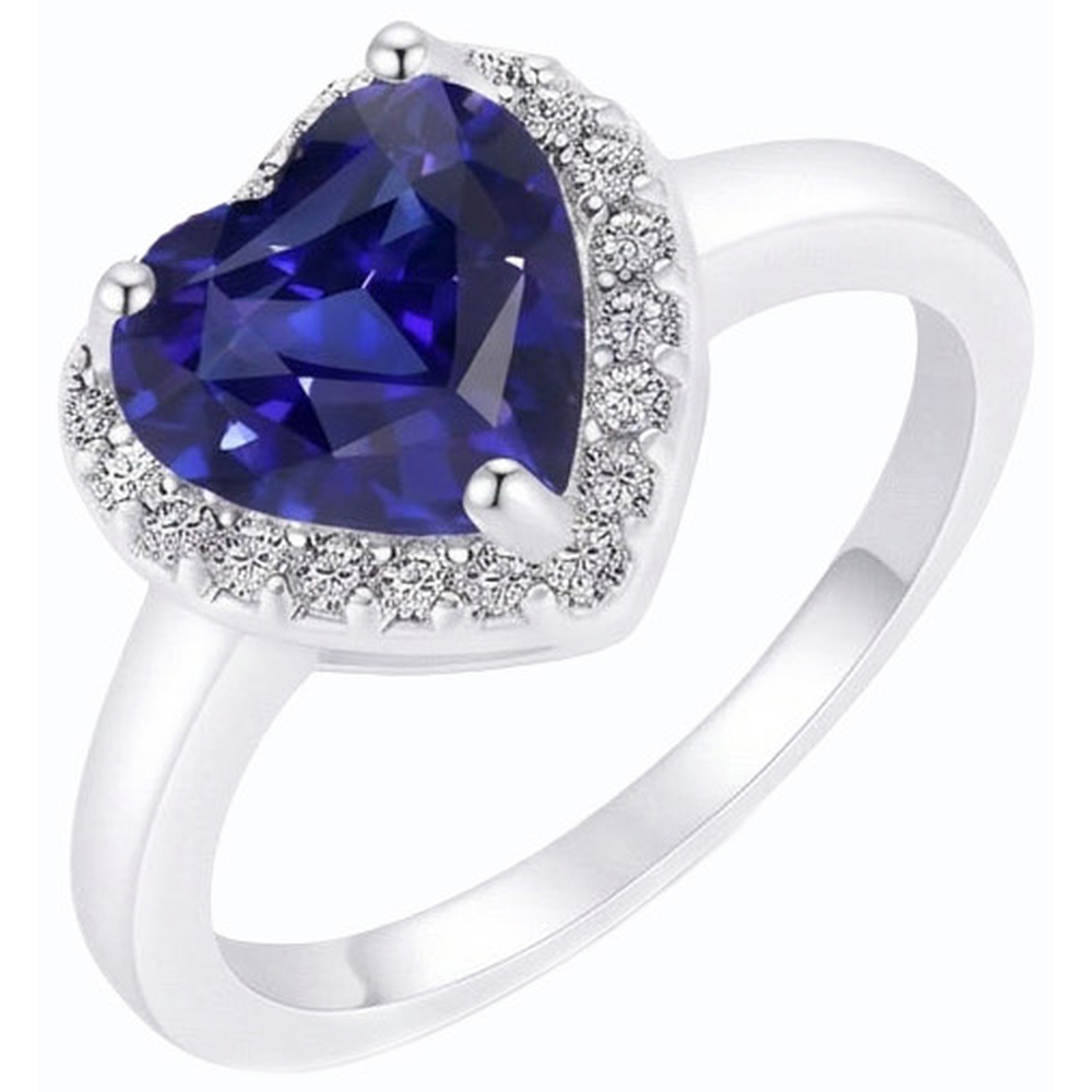 echter heart diamant 3Karat ring Vorderansicht