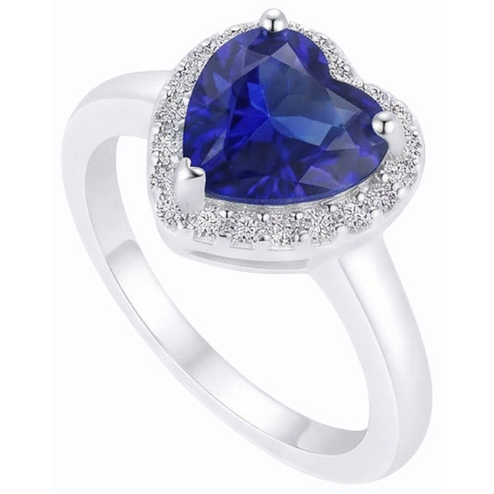 echter heart diamant 3Karat ring Seitenansicht