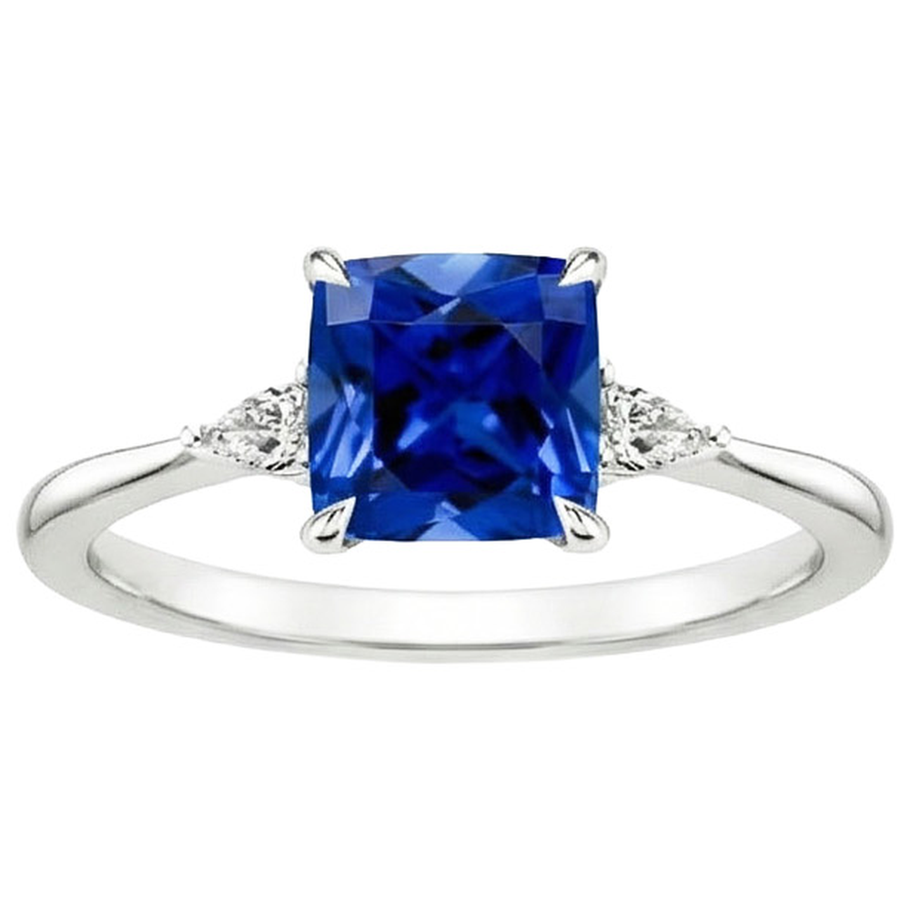 echter round diamant 2.50Karat ring Draufsicht