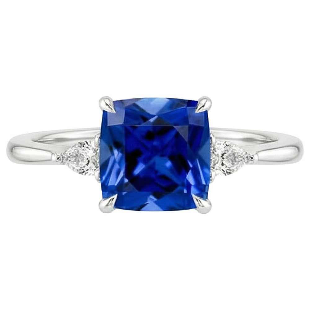 echter round diamant 2.50Karat ring Profilansicht