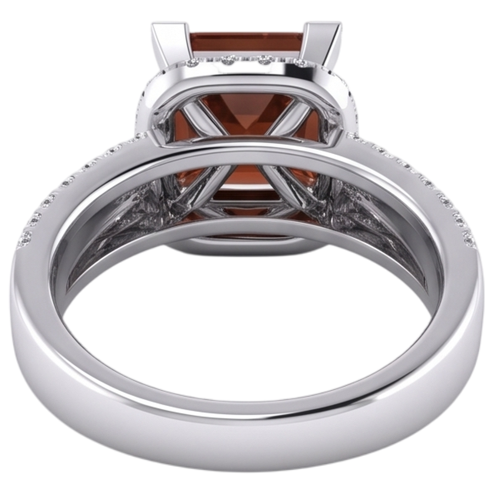 Damen Rot Rubin Prinzess Ring