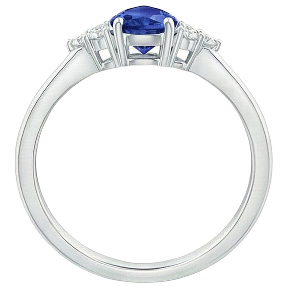 echter round diamant 3.25Karat ring auf Weiß