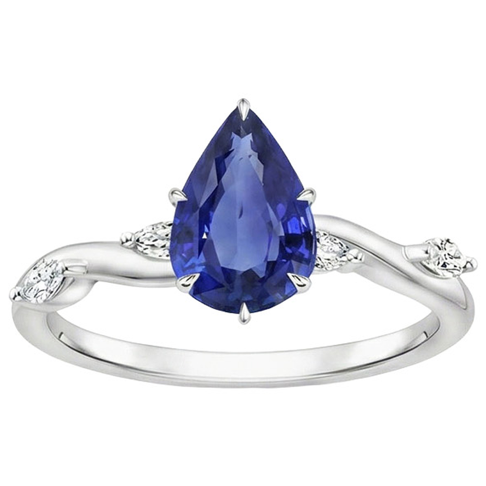 echter marquise diamant 4.50Karat ring Draufsicht