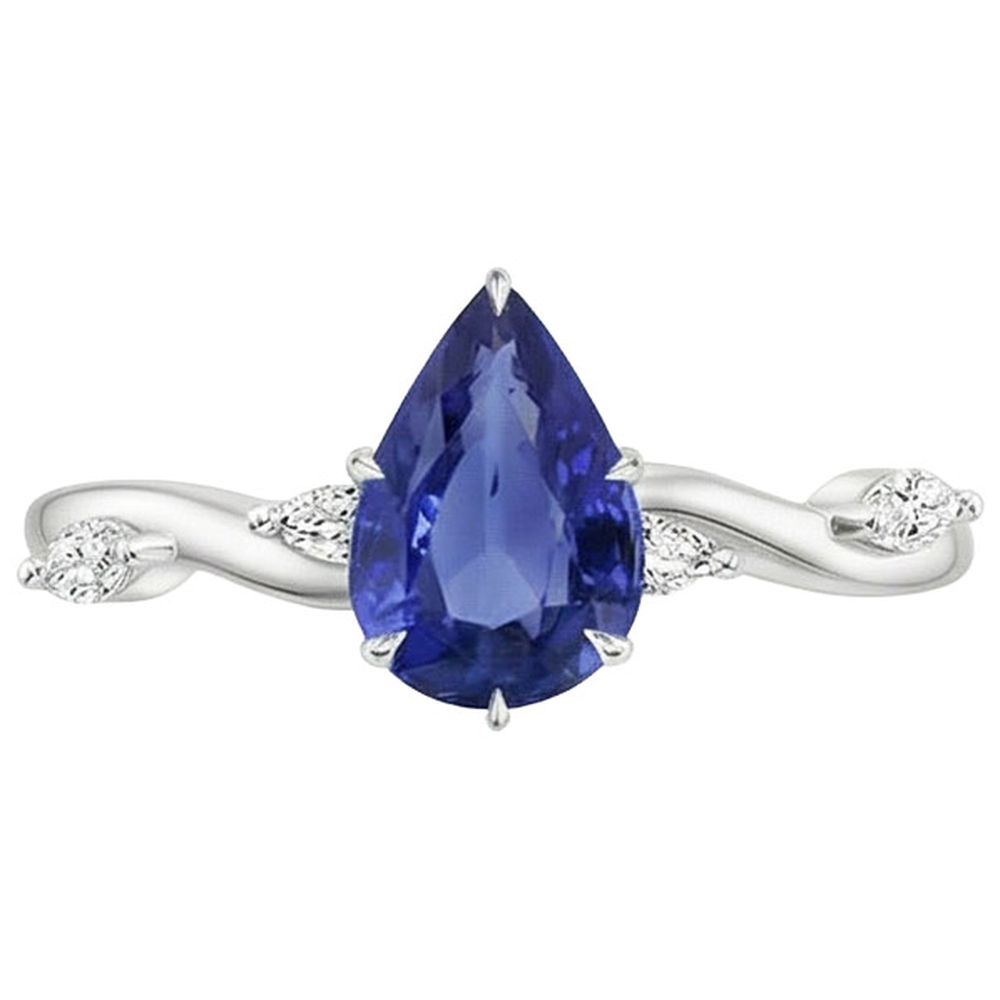 echter marquise diamant 4.50Karat ring Profilansicht