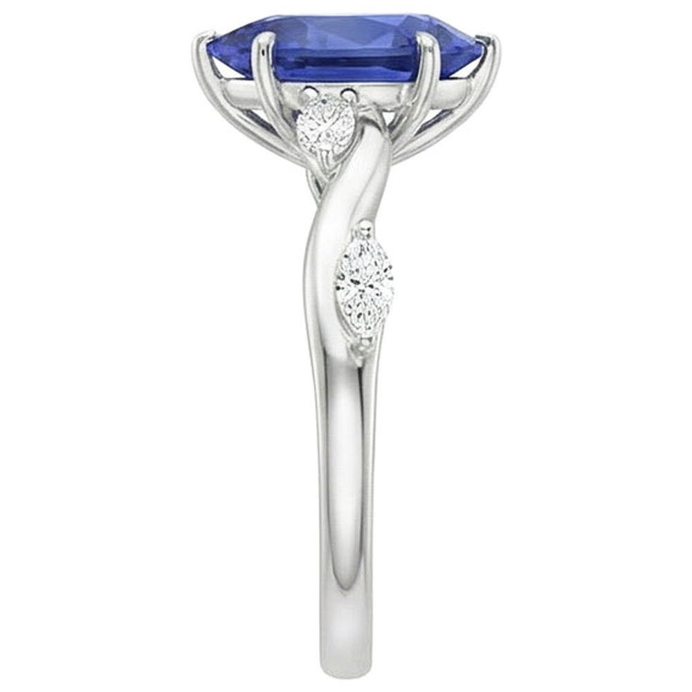 echter marquise diamant 4.50Karat ring auf Weiß