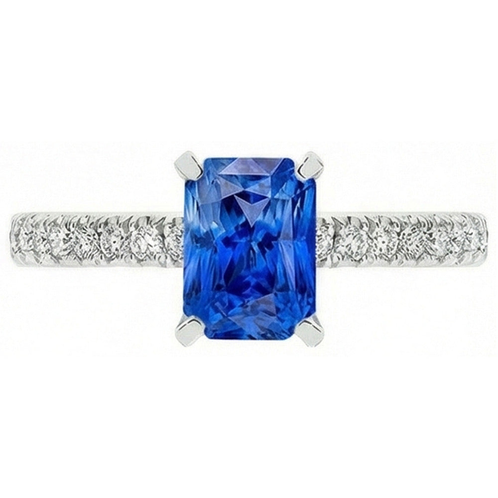 echter round diamant 3.50Karat ring Seitenansicht