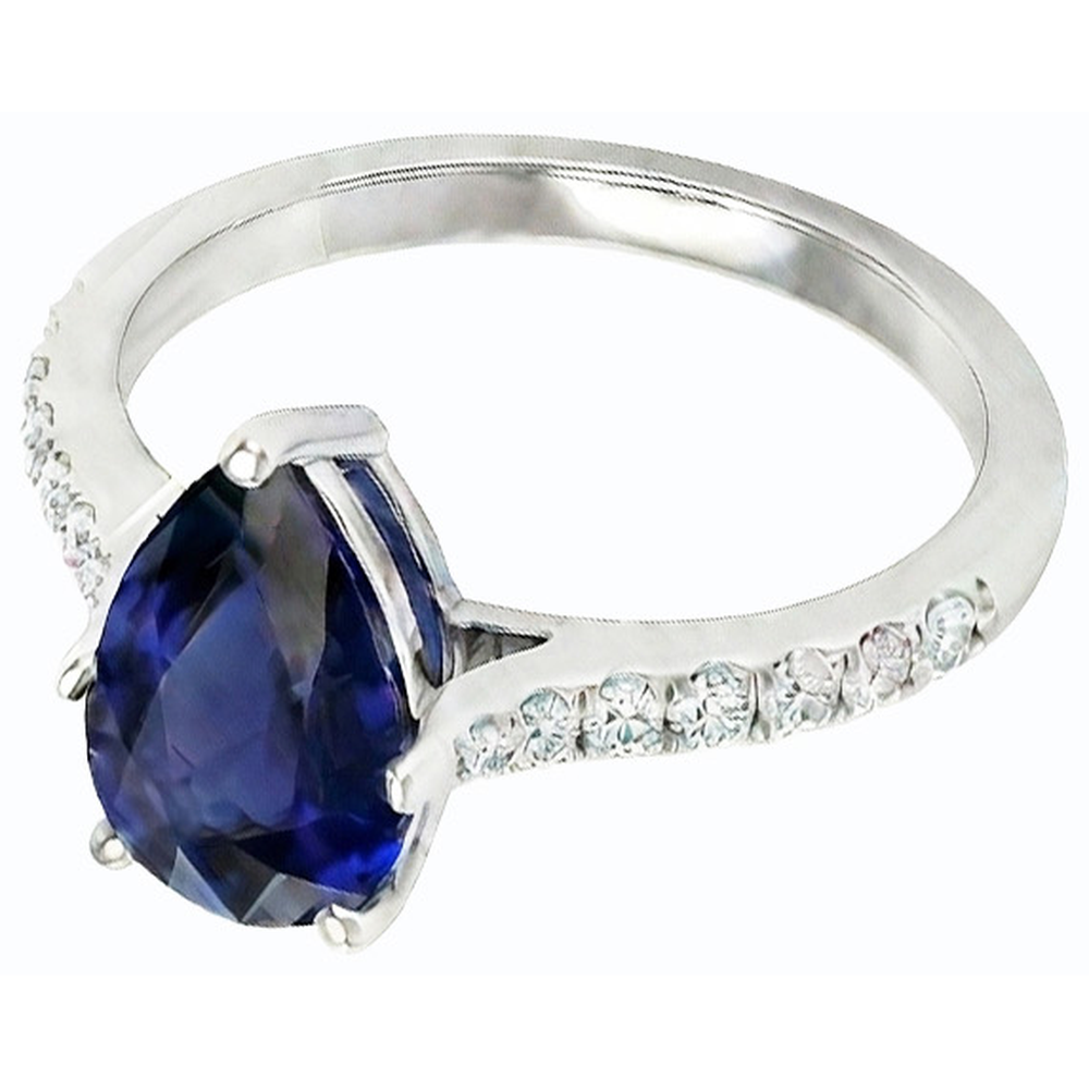 echter round diamant 3Karat ring Detailansicht