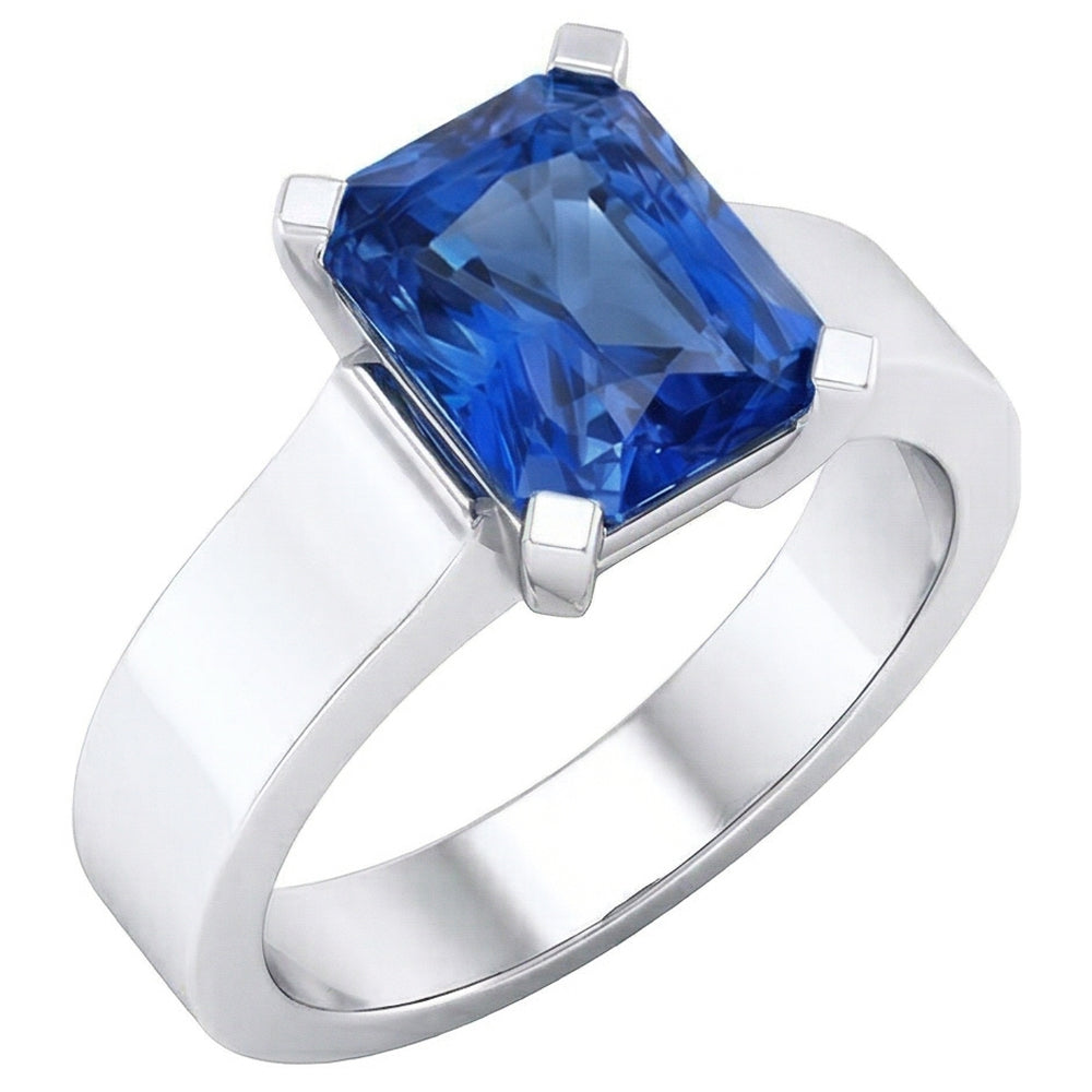echter radiant diamant 1.50Karat ring Vorderansicht